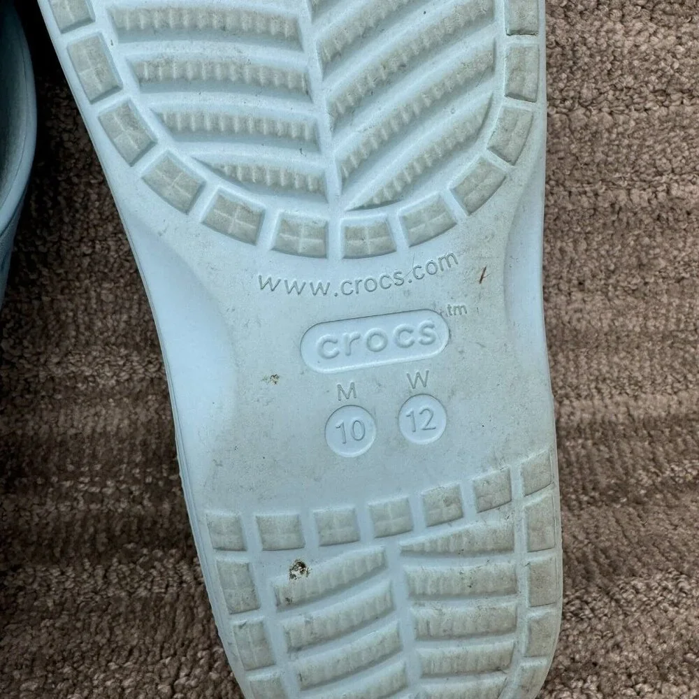Crocs Unisex Classic Flip Flop Sandal Arctic Men 10 Womens 12 Blue Comfort
